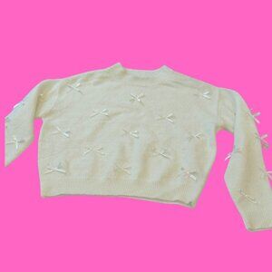 White Sweater with Bows
